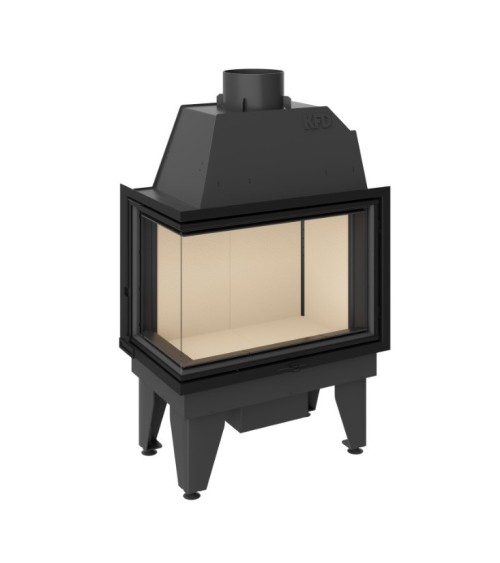 Insert cheminée à bois SIDRA 17 kW 2 vitres version gauche