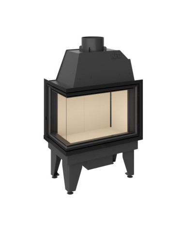 Insert cheminée à bois SIDRA 17 kW 2 vitres version gauche