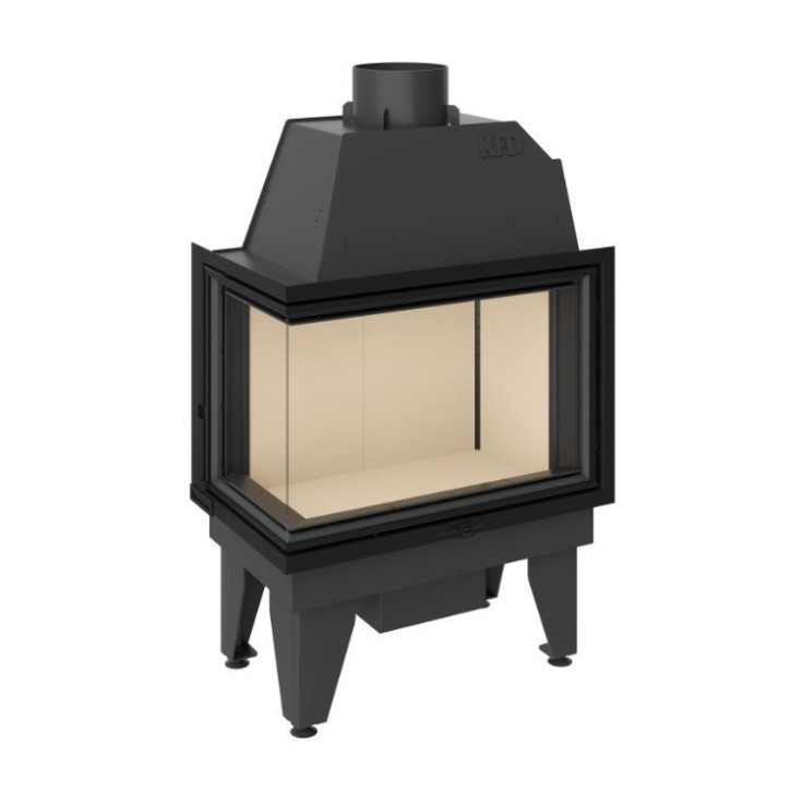 Insert cheminée à bois SIDRA 17 kW 2 vitres version gauche