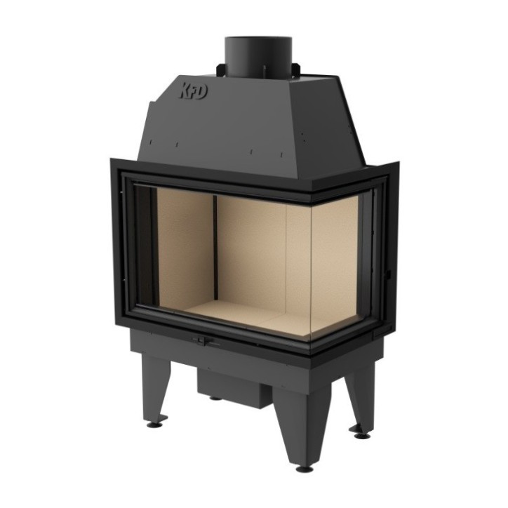 Insert cheminée à bois SIDRA 17 kW 2 vitres version droite Insert cheminée à bois SIDRA 17 kW 2 vitres version droite