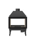 Insert cheminée à bois MOLDI 19 kW  vision sur 2 côtés