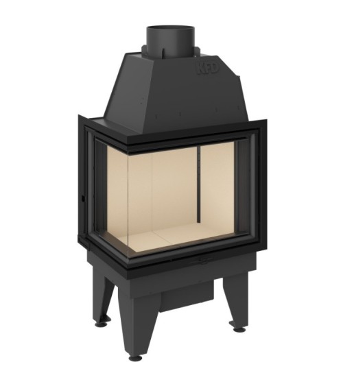 Insert cheminée à bois LINE 15 kW 2 vitres version gauche