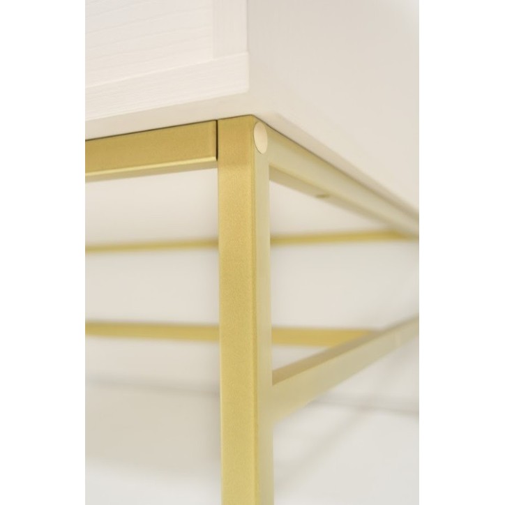 Buffet TOKYO beige 100 cm 2 portes + 1 niche + 2 tiroirs