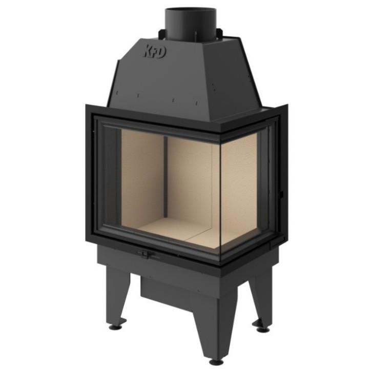 Insert cheminée à bois LINE 15 kW 2 vitres version droite Insert cheminée à bois LINE 15 kW 2 vitres version droite