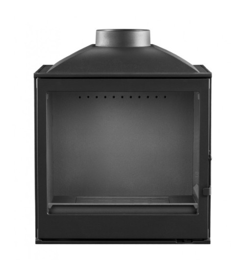 Insert cheminée à bois VILIA déflecteur automatique 11 kW 2 vitres version gauche