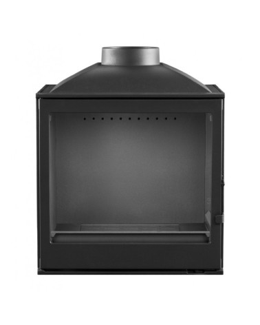 Insert cheminée à bois VILIA déflecteur automatique 11 kW 2 vitres version gauche