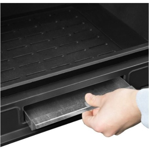 Insert cheminée à bois VILIA déflecteur automatique 11 kW 2 vitres version gauche