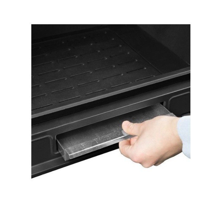 Insert cheminée à bois VILIA déflecteur automatique 11 kW 2 vitres version gauche