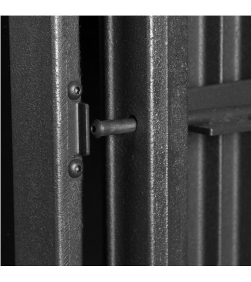 Insert cheminée à bois VILIA déflecteur automatique 11 kW 2 vitres version gauche