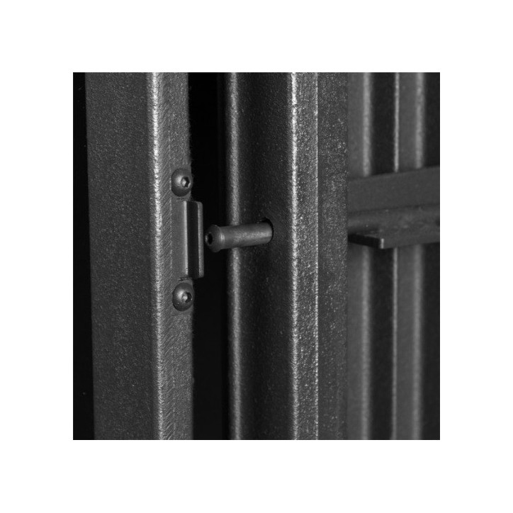 Insert cheminée à bois VILIA déflecteur automatique 11 kW 2 vitres version gauche