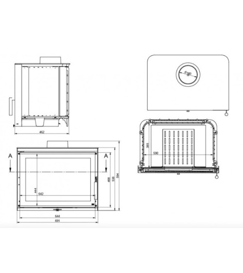 Insert cheminée à bois KFD ECO iM 14 - 11,5KW