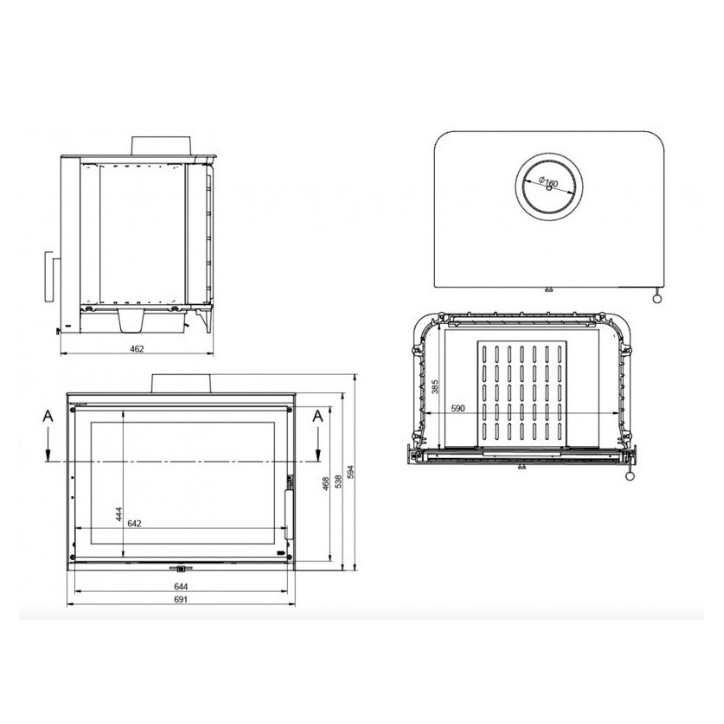 Insert cheminée à bois KFD ECO iM 14 - 11,5KW Insert cheminée à bois KFD ECO iM 14 - 11,5KW