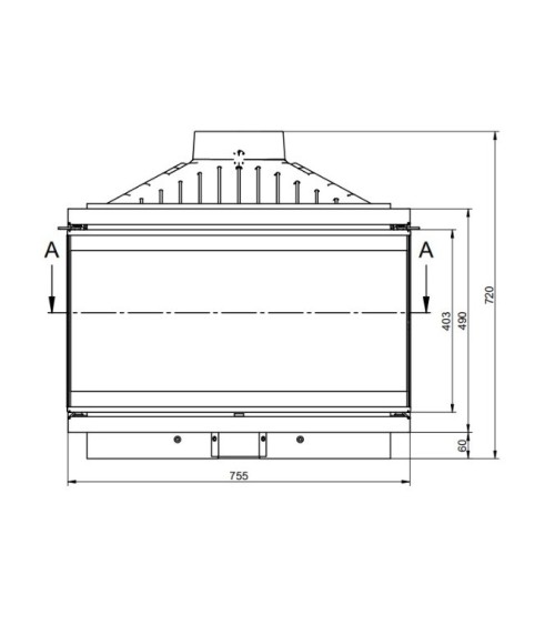 Insert cheminée à bois KFD ECO MAX 7 3F standard