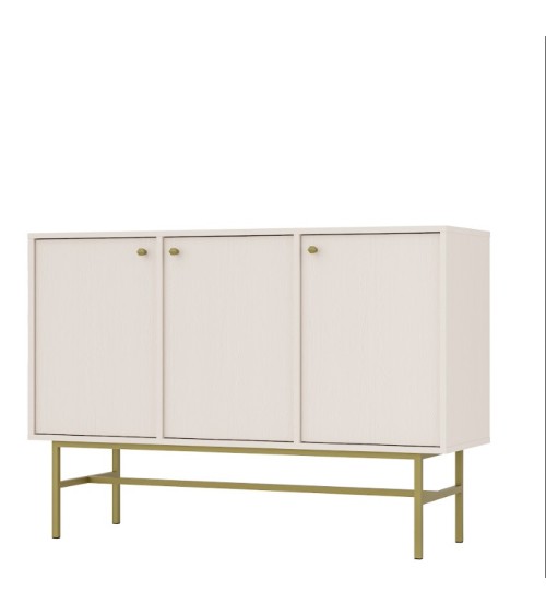 Buffet TOKYO beige 125 cm 3 portes