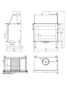 Insert cheminée à bois KFD ECO 70