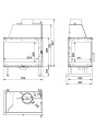 Insert cheminée à bois KFD ECO 70 coin gauche