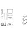 Insert cheminée à bois KFD Linea V 1080 3.0