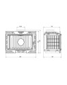 Insert cheminée à bois W9-9,8kW ECO