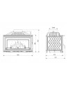 Insert cheminée à bois W16-9,4kW ECO