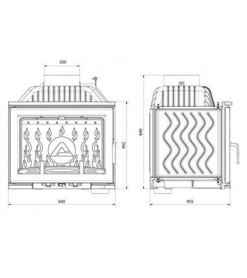 Insert cheminée à bois W17-12,3kW ECO