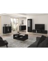 Buffet TOKYO graphite 160 cm 3 portes + 2 niches