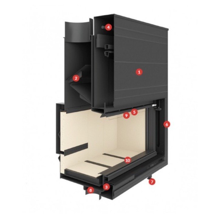 Insert cheminée à bois KFD Linea V 1190 3.0, 16 kW Insert cheminée à bois KFD Linea V 1190 3.0, 16 kW