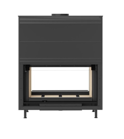 Insert cheminée à bois KFD Linea DF H 1180 3.0, 20 kW double vitre
