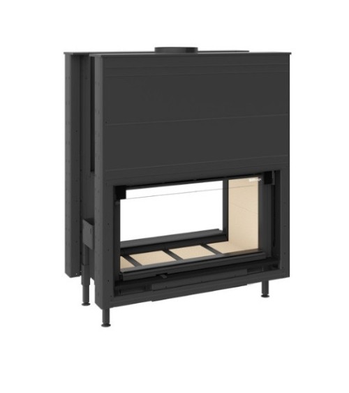 Insert cheminée à bois KFD Linea DF H 1180 3.0, 20 kW double vitre