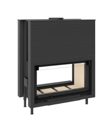 Insert cheminée à bois KFD Linea DF H 1180 3.0, 20 kW double vitre
