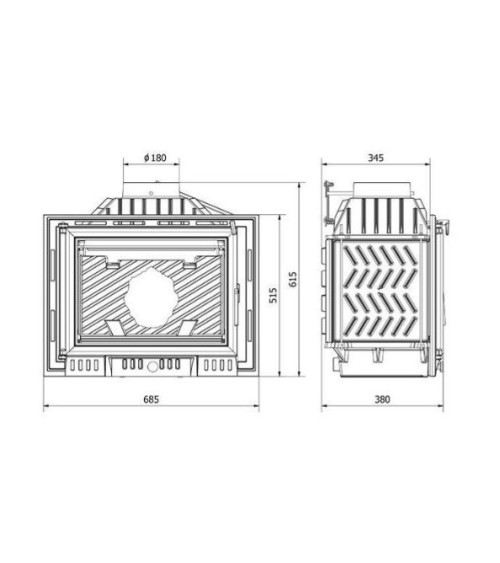 Insert cheminée à bois W6 10,1 kW ECO