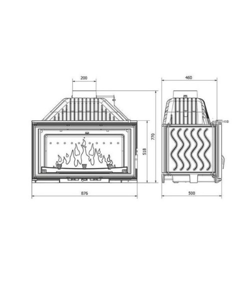 Insert cheminée à bois W15 16.3 kW ECO