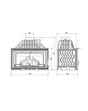 Insert cheminée à bois W15 16.3 kW ECO