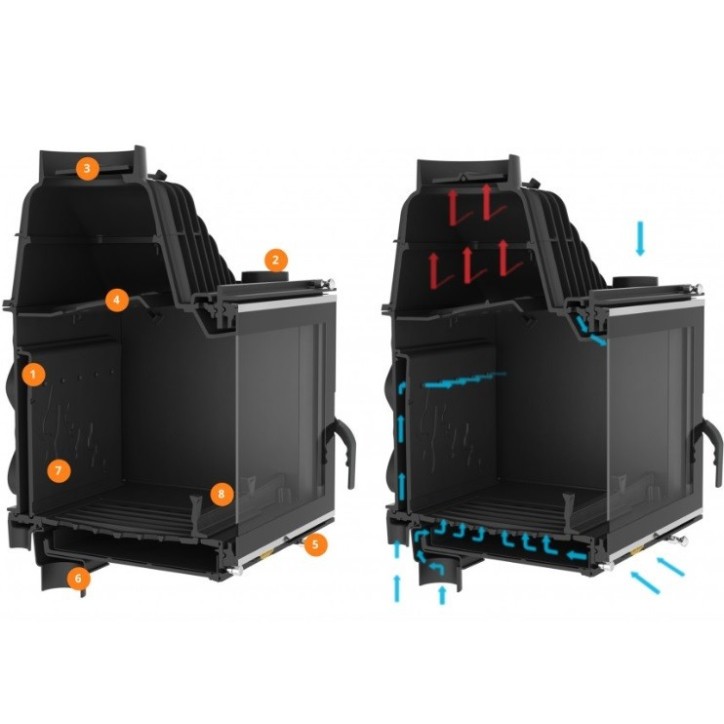 Insert cheminée à bois W16-16.3kW ECO Insert cheminée à bois W16-16.3kW ECO