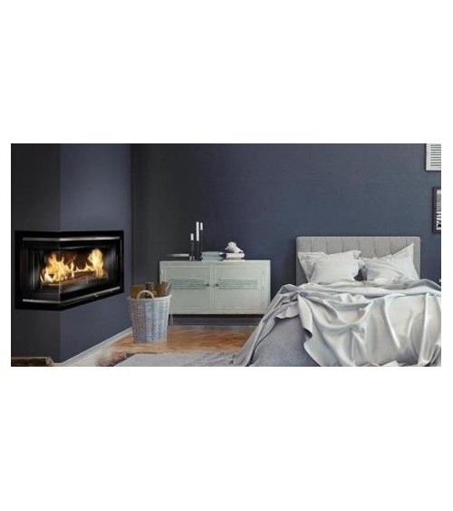 Insert cheminée à bois W16LB-13.5kW ECO COIN GAUCHE