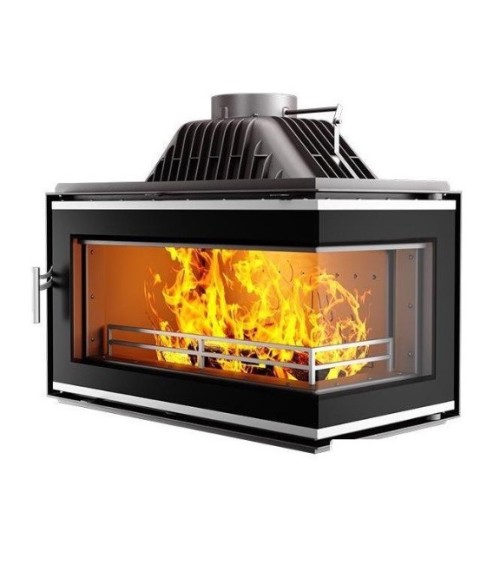 Insert cheminée à bois W16LB-13.5kW ECO COIN DROIT