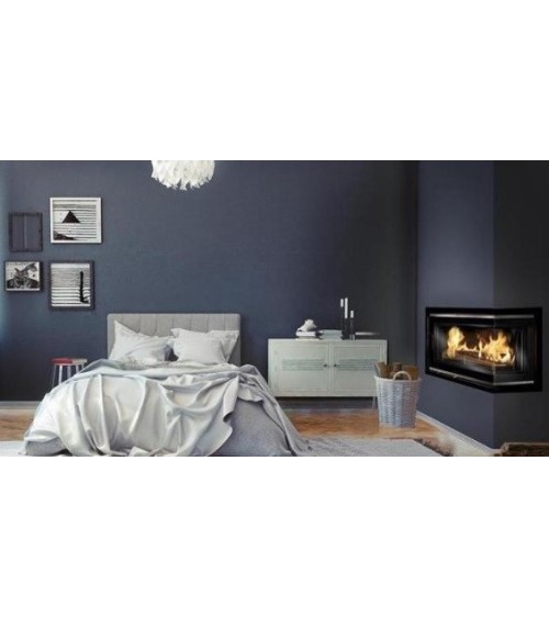 Insert cheminée à bois W16LB-13.5kW ECO COIN DROIT