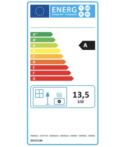 Insert cheminée à bois W16LB-13.5kW ECO COIN DROIT