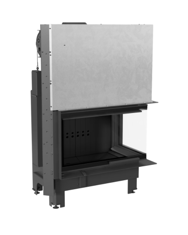 Insert cheminée MBO 15  BS vitre à droite ouverture relevable black