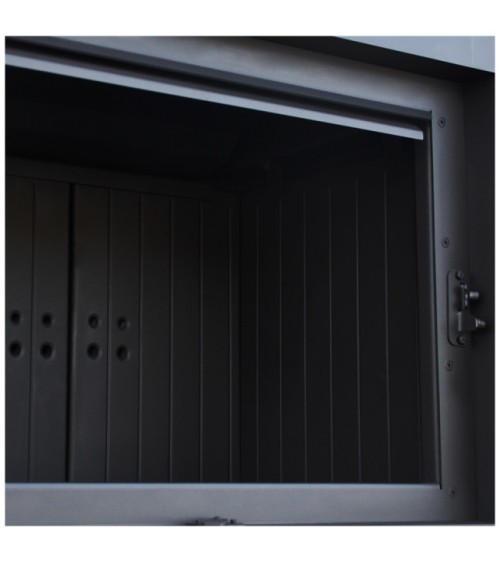 Insert cheminée MBO 15  BS vitre à droite ouverture relevable black