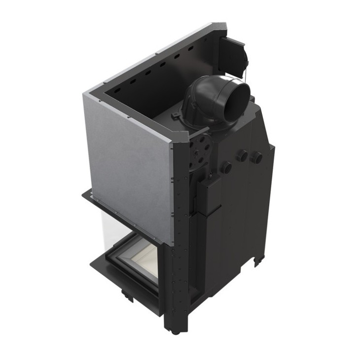 Insert cheminée MBO 15  BS vitre à droite ouverture relevable black