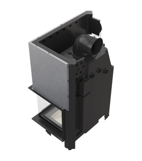 Insert cheminée MBO 15  BS vitre à droite ouverture relevable black