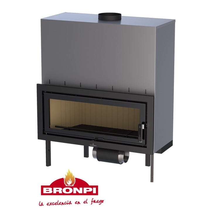 Insert cheminée à bois LONDRES-T-VISION avec TURBINE- 21kw