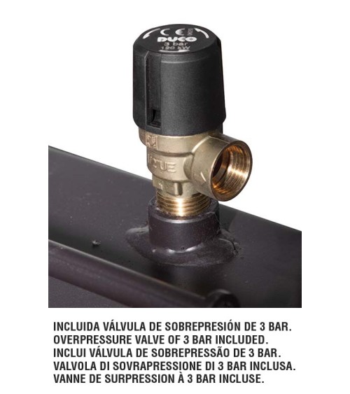 Insert cheminée à bois TECNO-HYDRO - 21kw