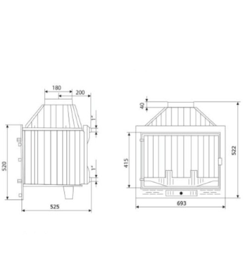 Insert cheminée FG20 WATER