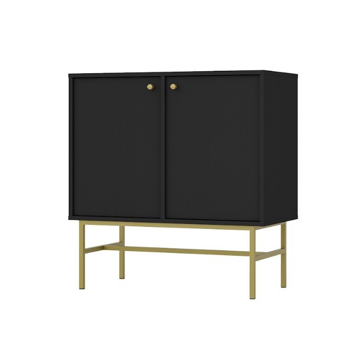 Buffet TOKYO graphite 80 cm 2 portes