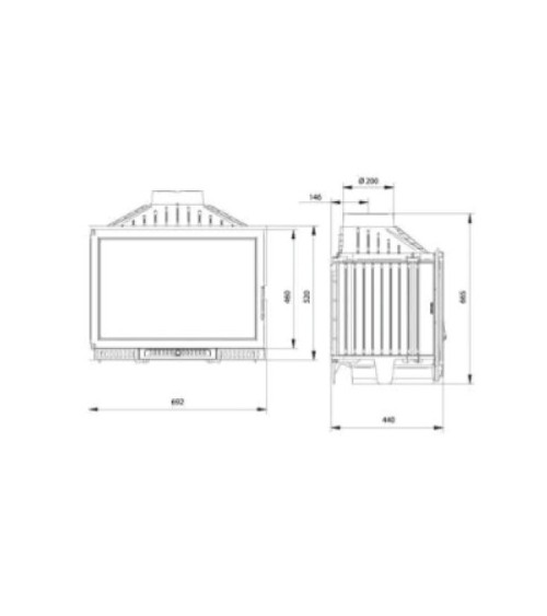 Insert cheminée FG19 CLAPET