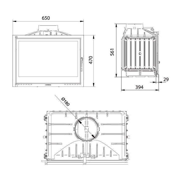 Insert Cheminée FG17 CLAPET