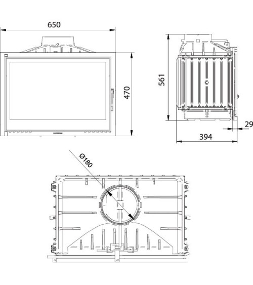Insert Cheminée FG17 CLAPET