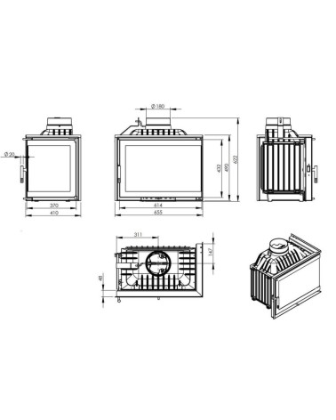 Insert Cheminée Eko - 6 à 12 kW