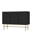Buffet TOKYO graphite 125 cm 3 portes